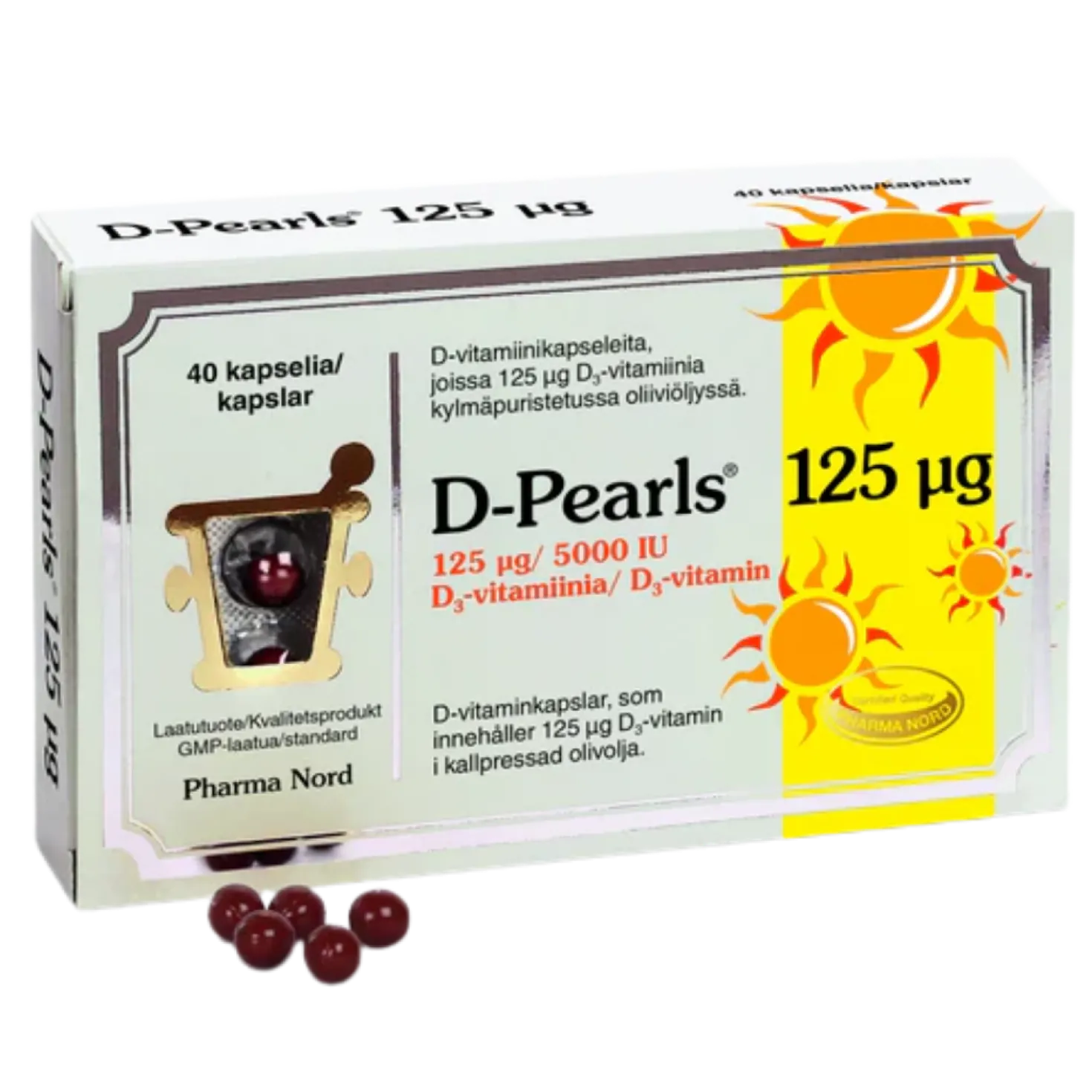 Pharma Nord D-Pearls 125 µg 40 kaps.