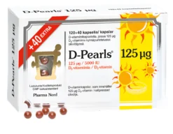 Pharma Nord D-Pearls 125 µg 120+40 kapselia