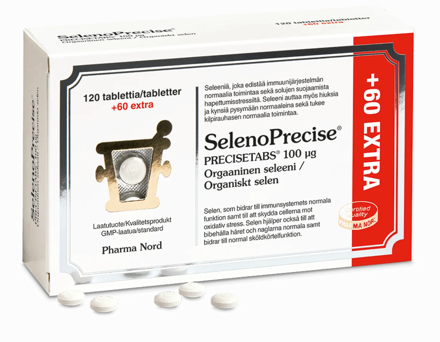 Pharma Nord SelenoPrecise 100 µg - Orgaaninen seleeni 120+60 tabl.