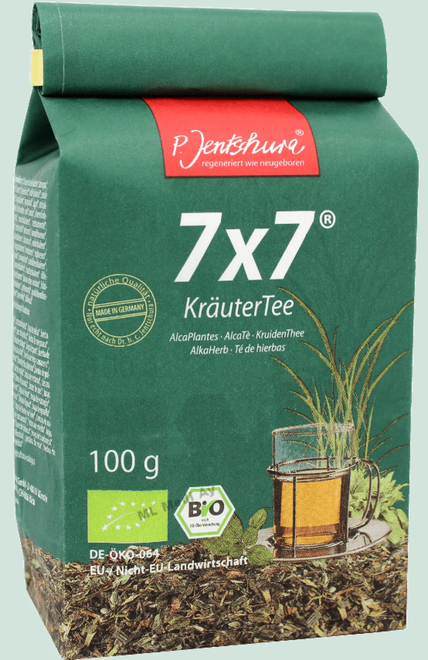 P. Jentschura 7×7 KräuterTee – Puhdistava ja emäksinen yrttijuoma 100 g
