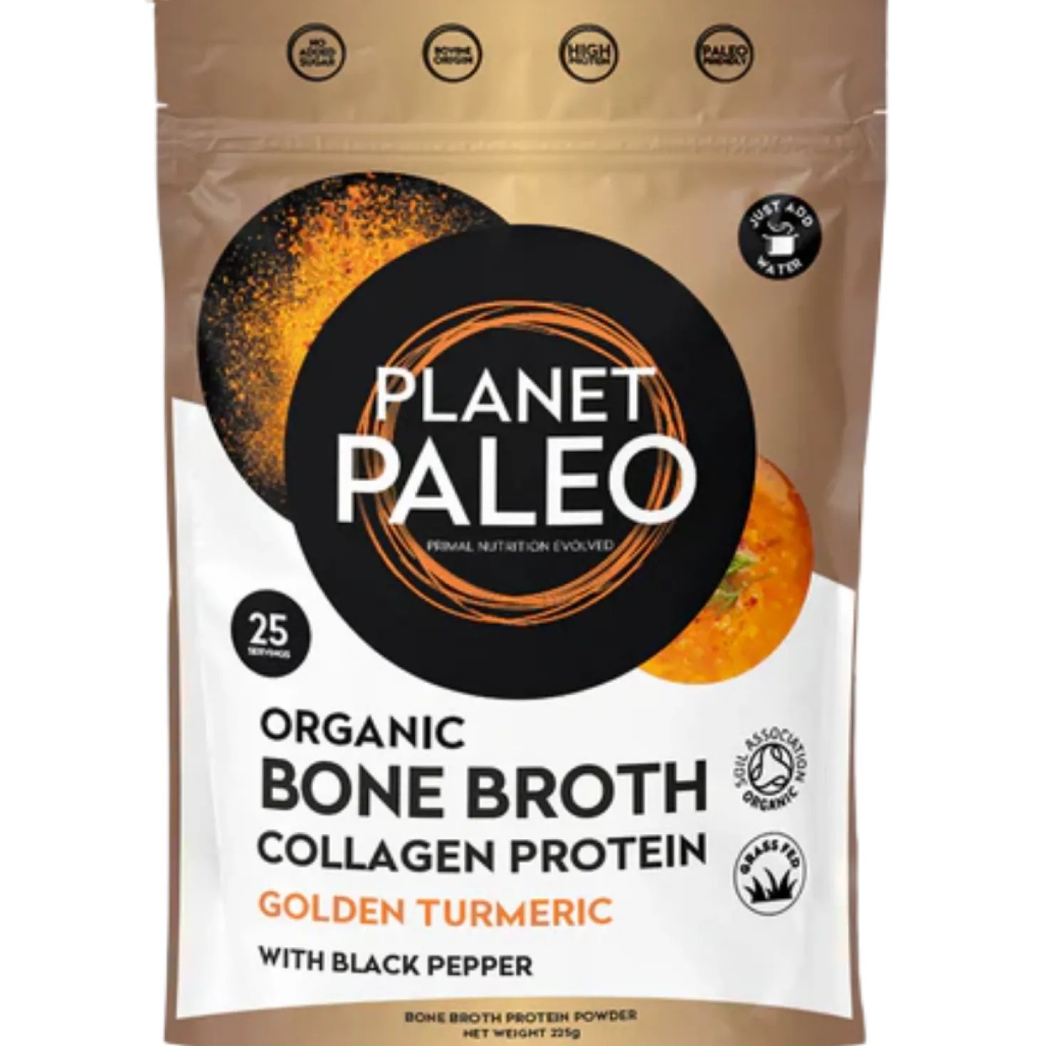 Planet Paleo Luuliemijauhe - Golden Turmeric 225 g