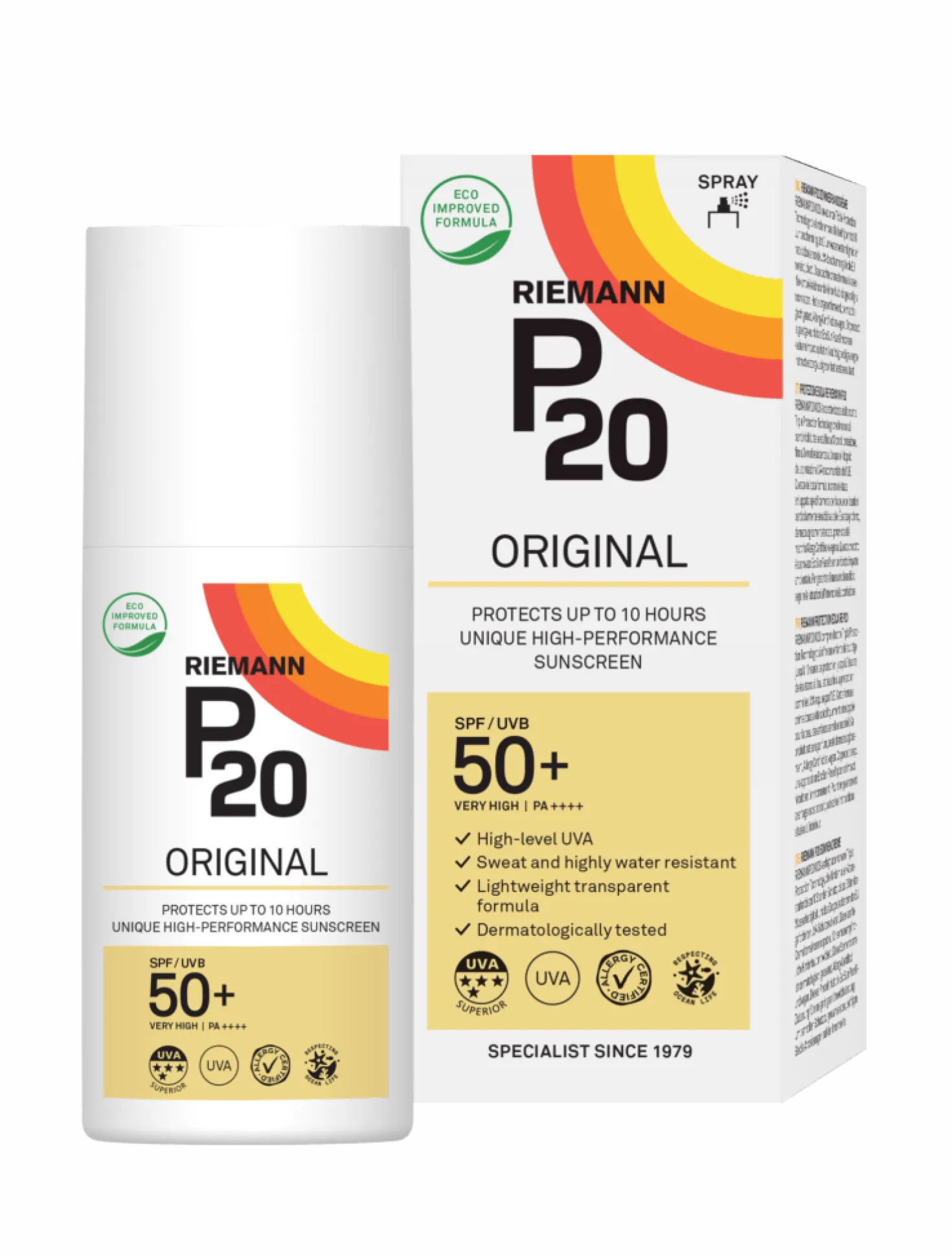 P20 Original SPF50+ aurinkosuoja spray 85 ml