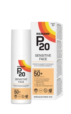 P20 Sensitive Face SPF50+ aurinkosuoja kasvoille 50 g