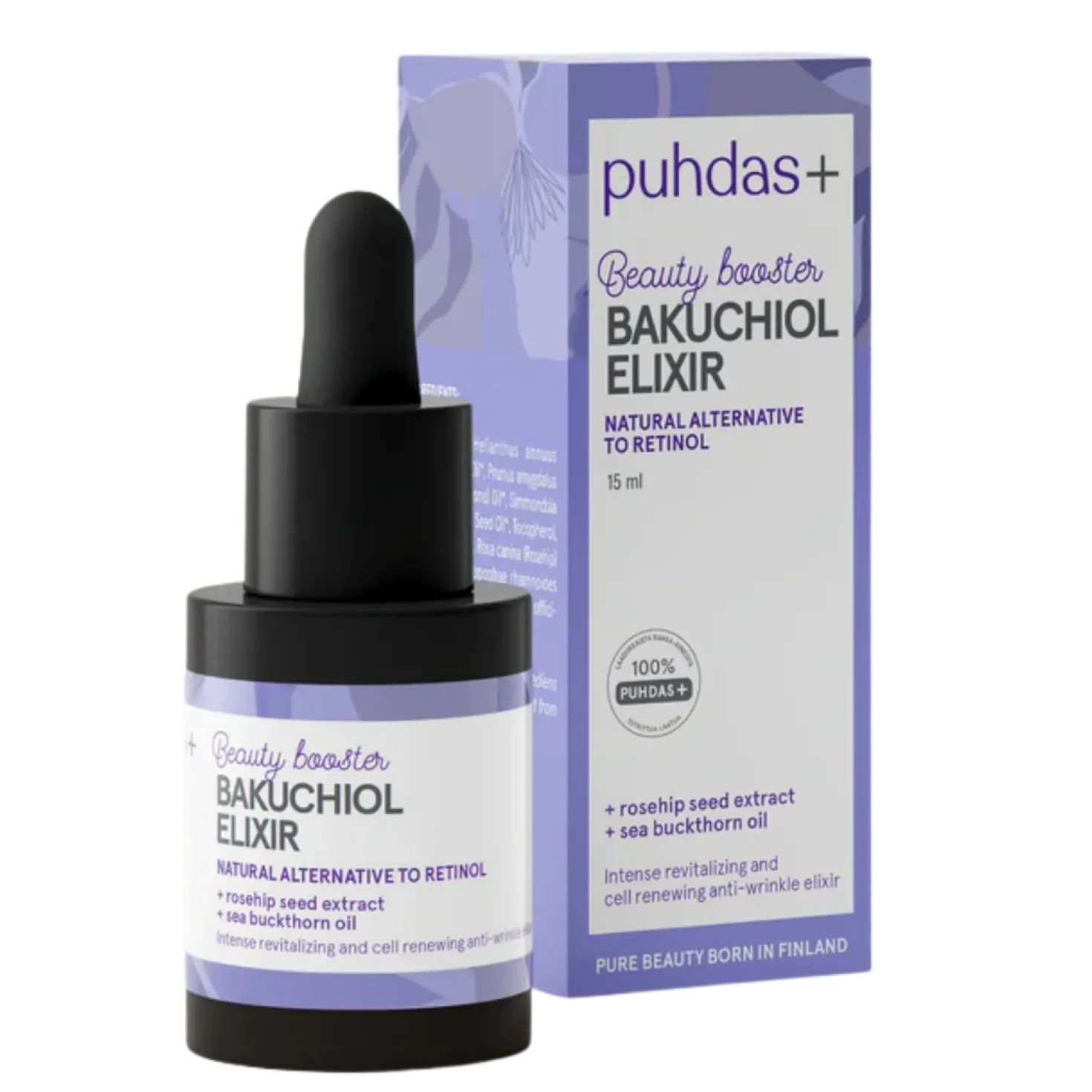 Puhdas+ Bakuchiol Beauty Booster Elixir - Seerumi 15 ml