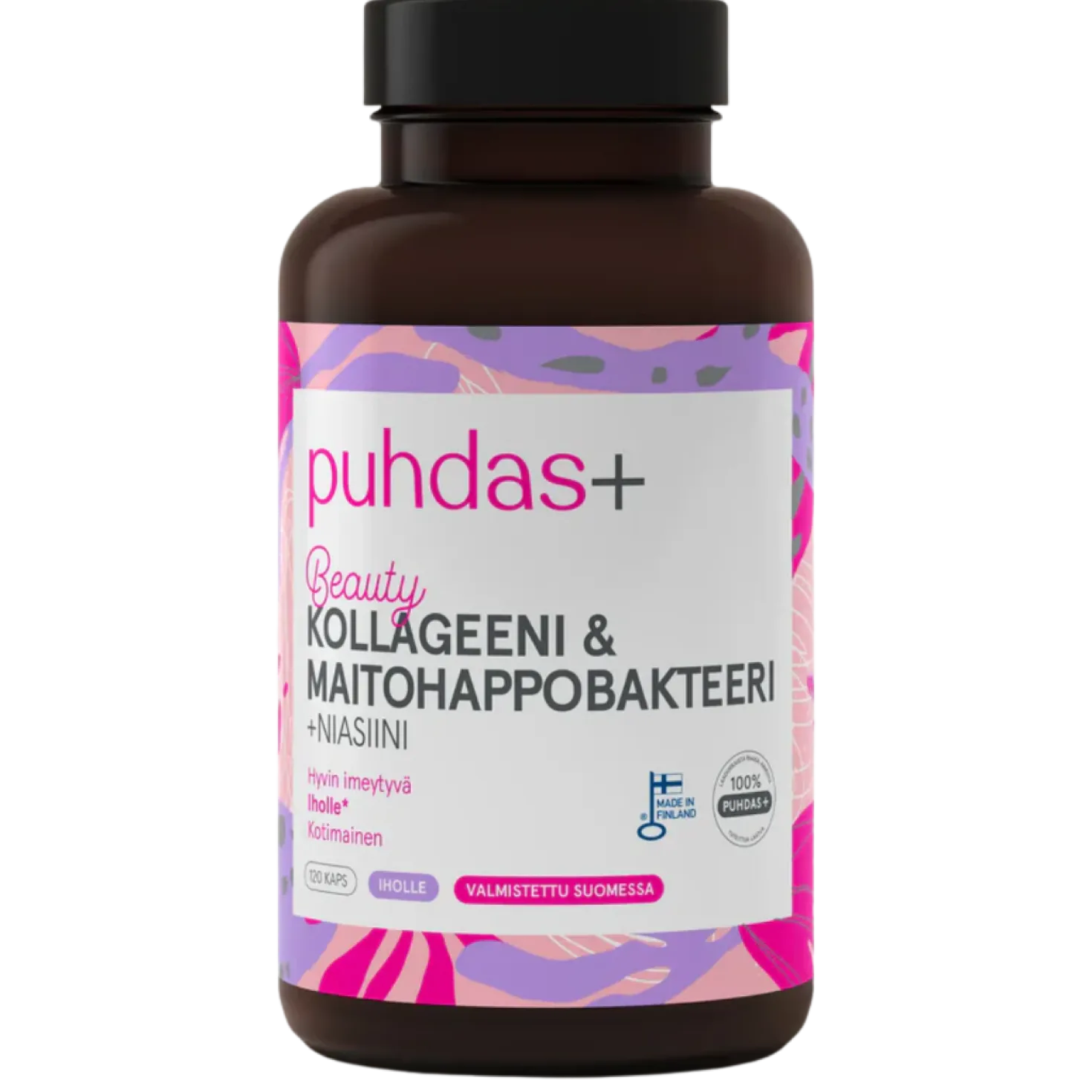 Puhdas+ Beauty - Kollageeni & Maitohappobakteeri 120 kaps.