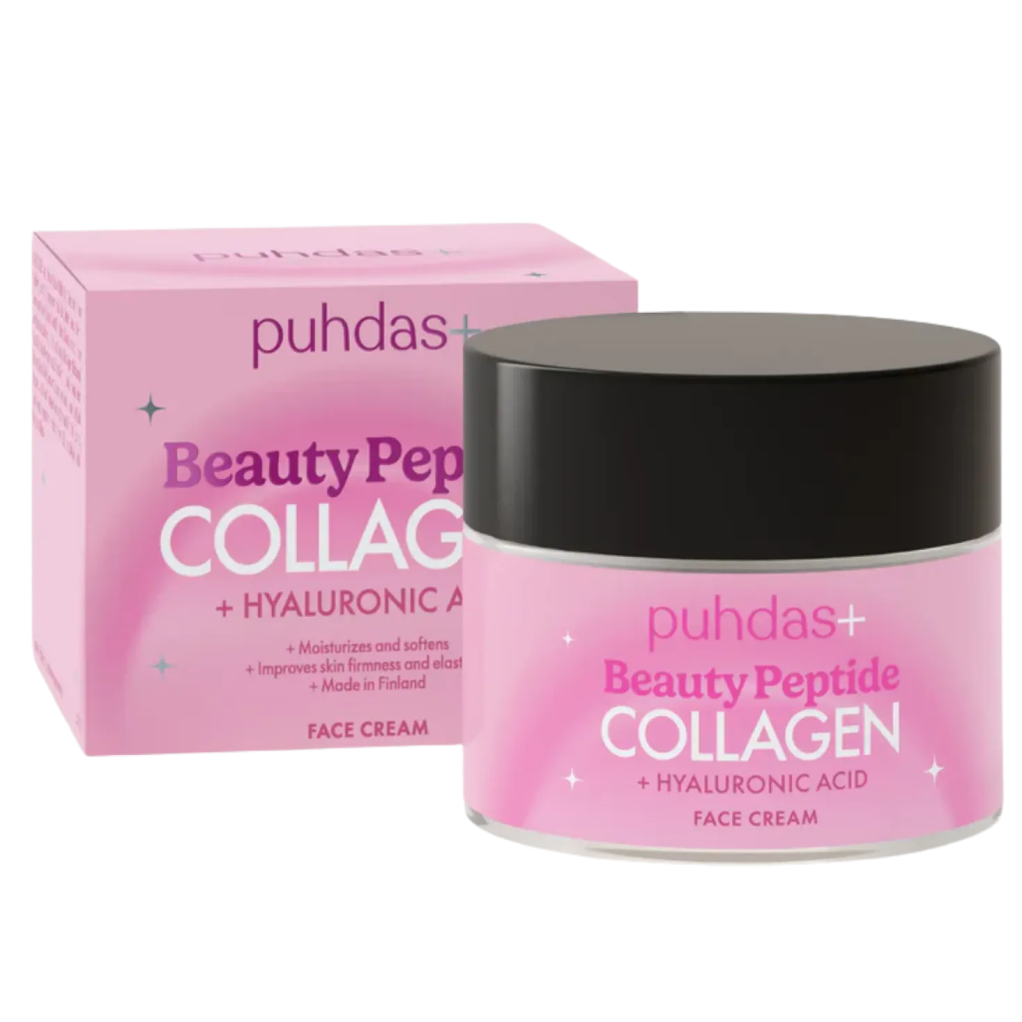 Puhdas+ Beauty Peptide Collagen + Hyaluronic acid Face Cream - Kasvovoide 50 ml