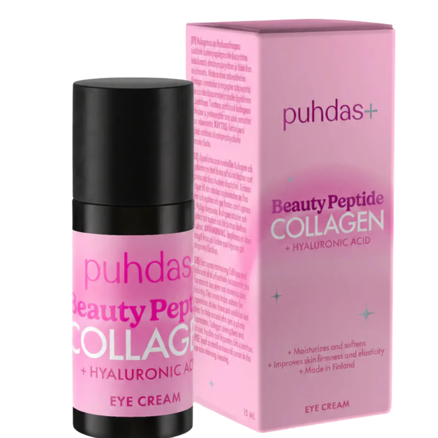 Puhdas+ Beauty Peptide Collagen + Hyaluronic acid Eye cream - Silmänympärysvoide 15 ml