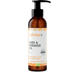 Puhdas+ Body & Massage Oil - Vartalo & Hierontaöljy appelsiini ja vanilja 150 ml