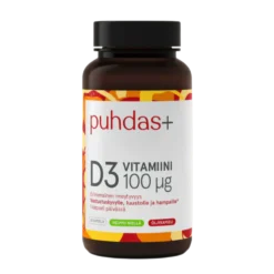 Puhdas+ Oliiviöljy D3-Vitamiini 100 µg 60 kaps.
