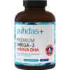 Puhdas+ Premium Omega-3 + Vahva DHA - Rasvahappovalmiste 120 kaps.