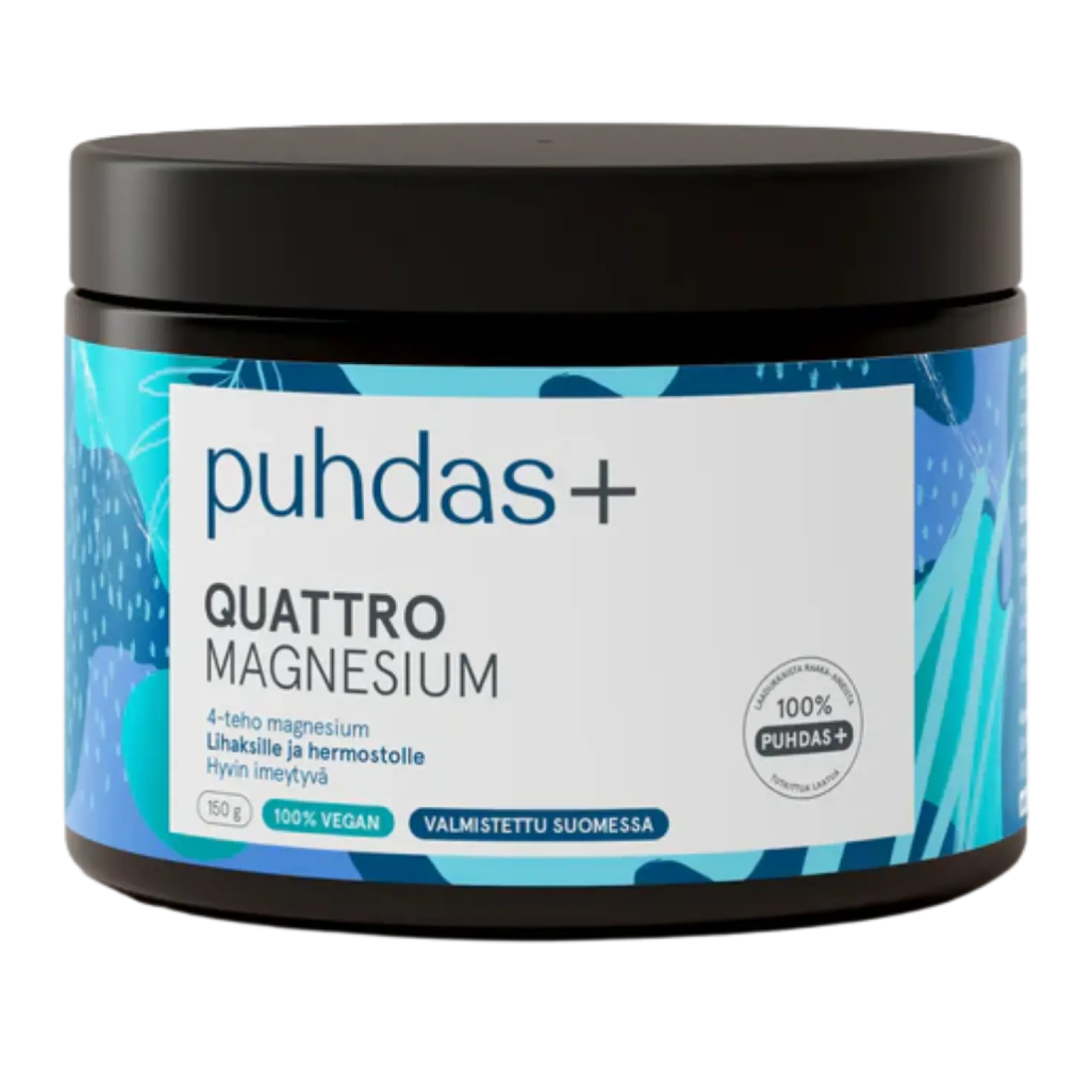 Puhdas+ Quattro Magnesium - Magnesiumjauhe 150 g