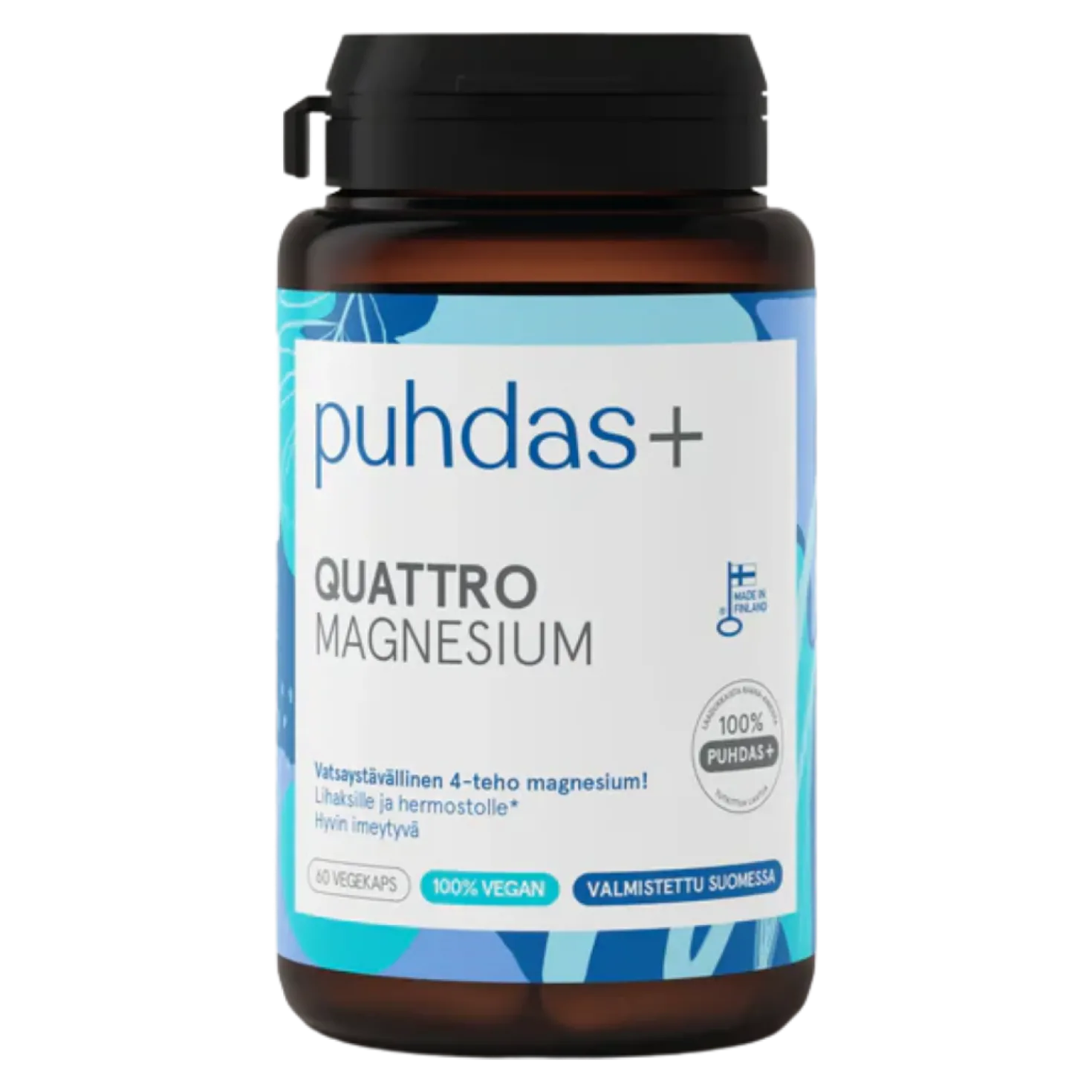 Puhdas+ Quattro Magnesium 60 vegekaps.