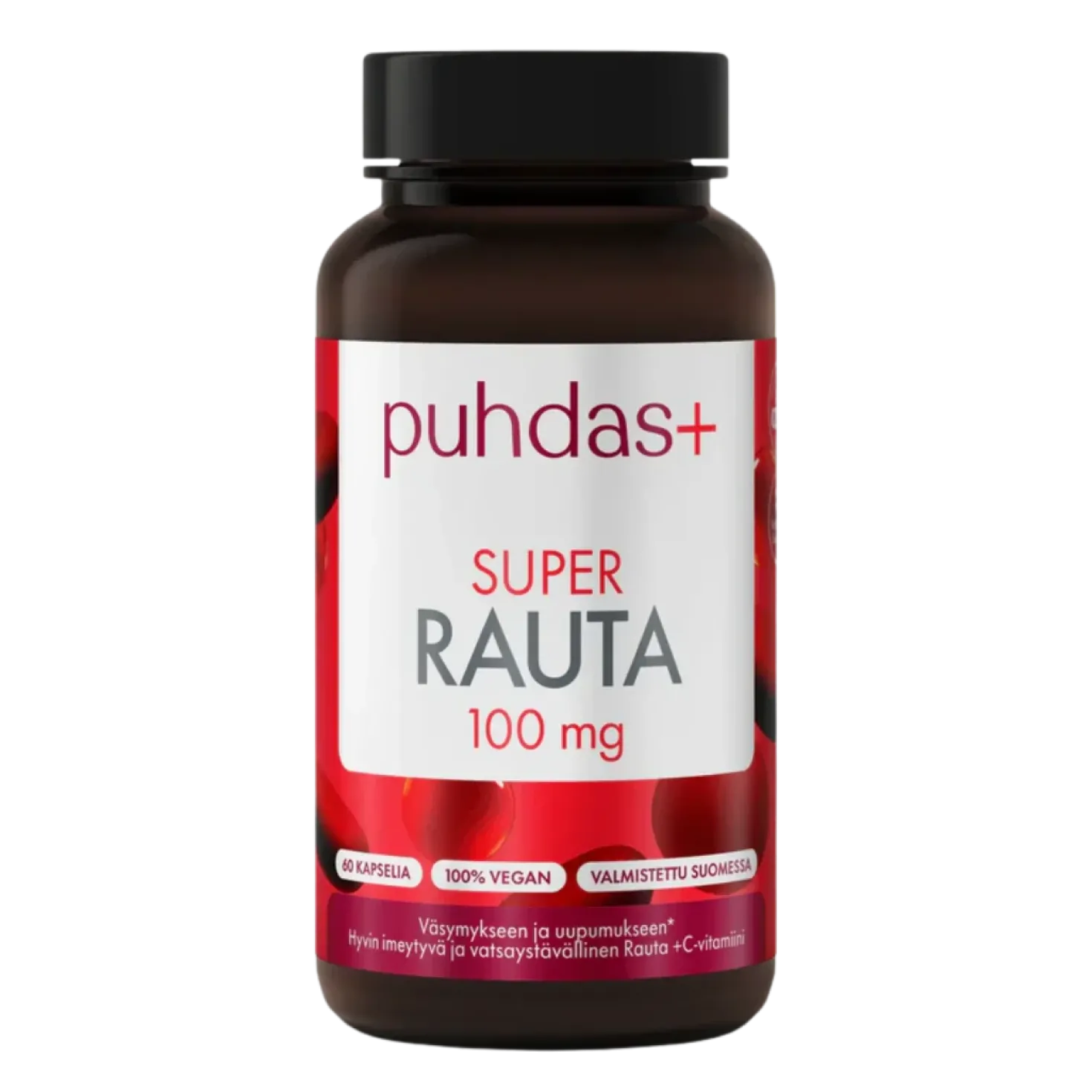 Puhdas+ Super Rauta 100 mg 60 kaps.
