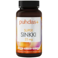 Puhdas+ Super Sinkki 25 mg 60 vegekaps.