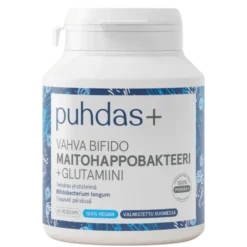 Puhdas+ Vahva Bifido Maitohappobakteeri + Glutamiini 60 kaps.