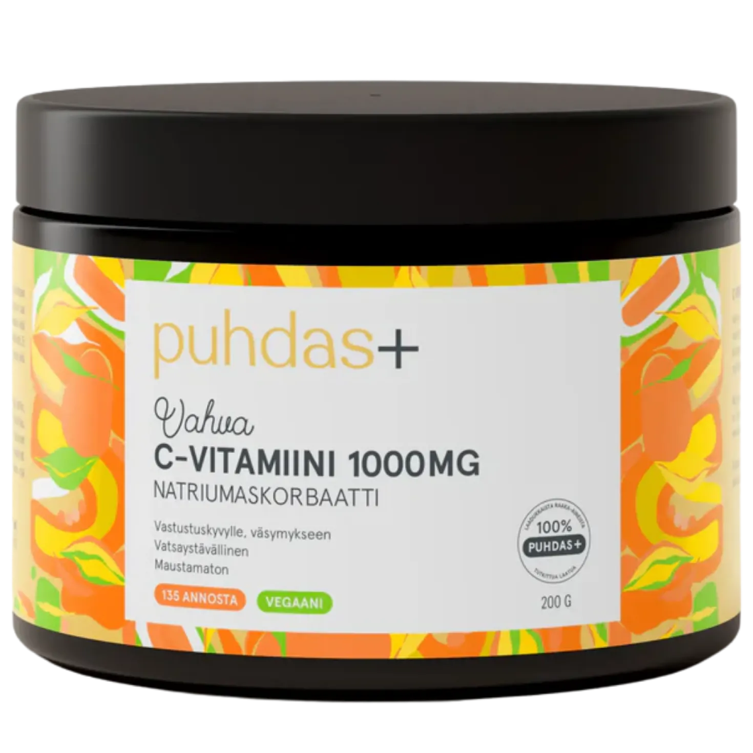 Puhdas+ Vahva C-vitamiinijauhe 1000 mg 200 g