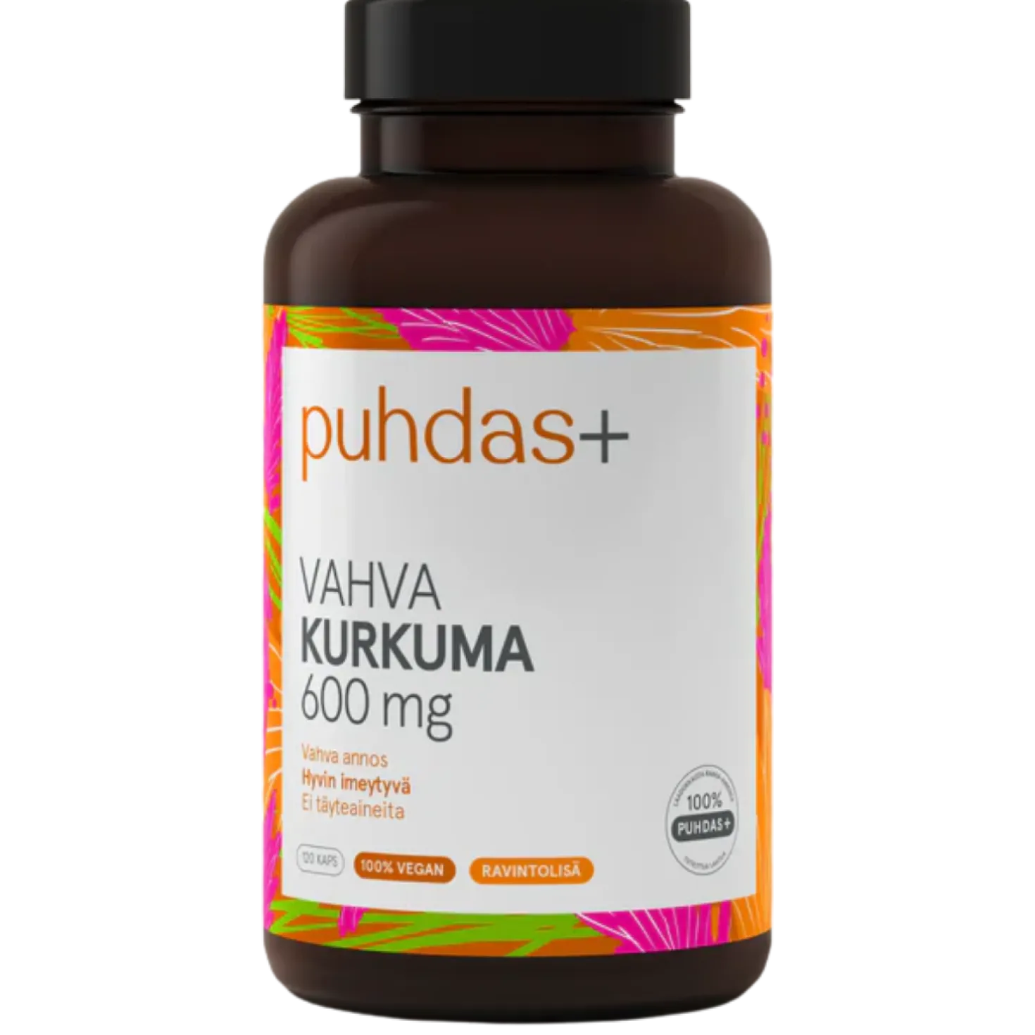 Puhdas+ Vahva Kurkuma 600 mg 120 kaps.
