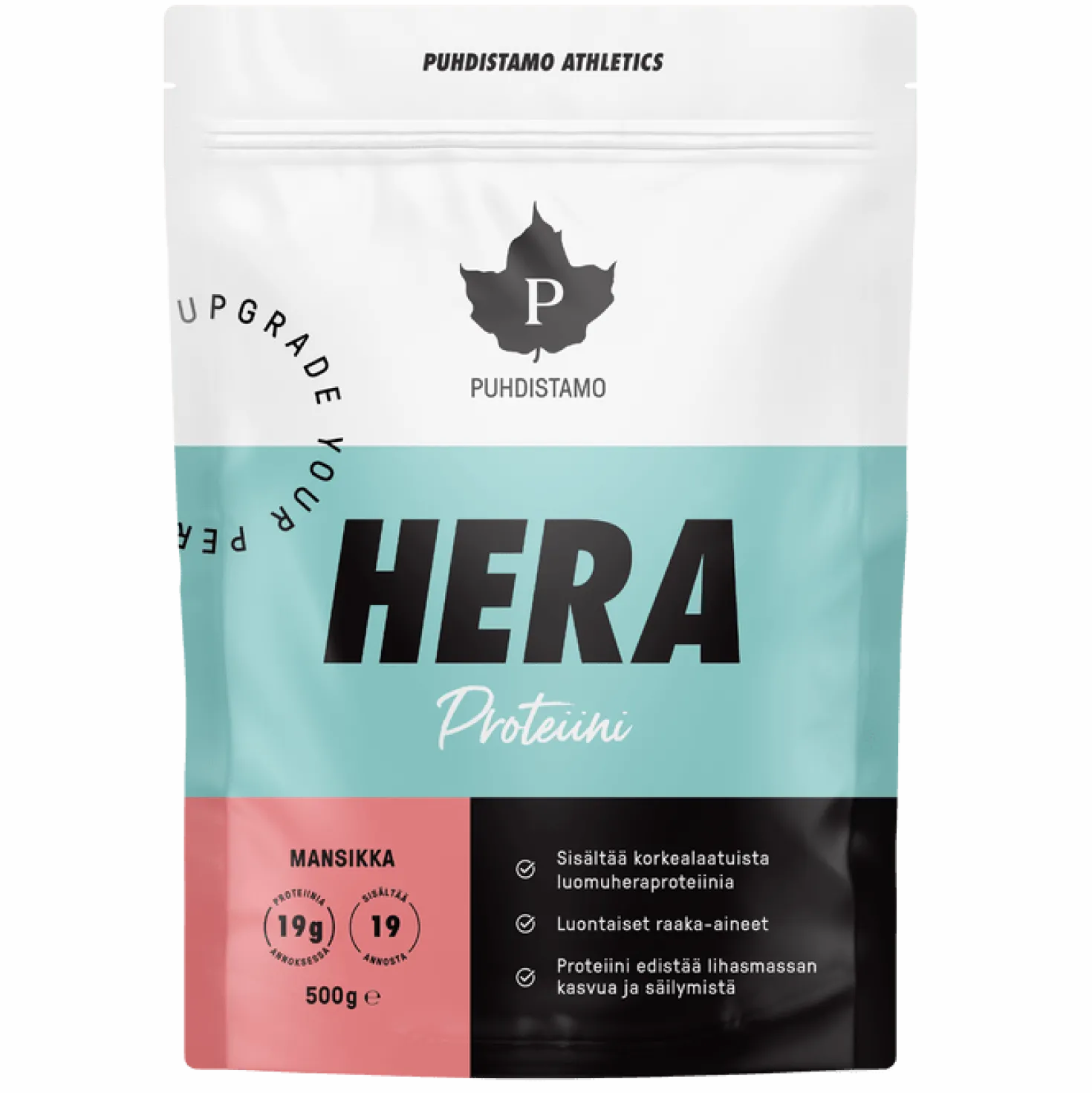 Puhdistamo Athletics Heraproteiini Mansikka 500 g