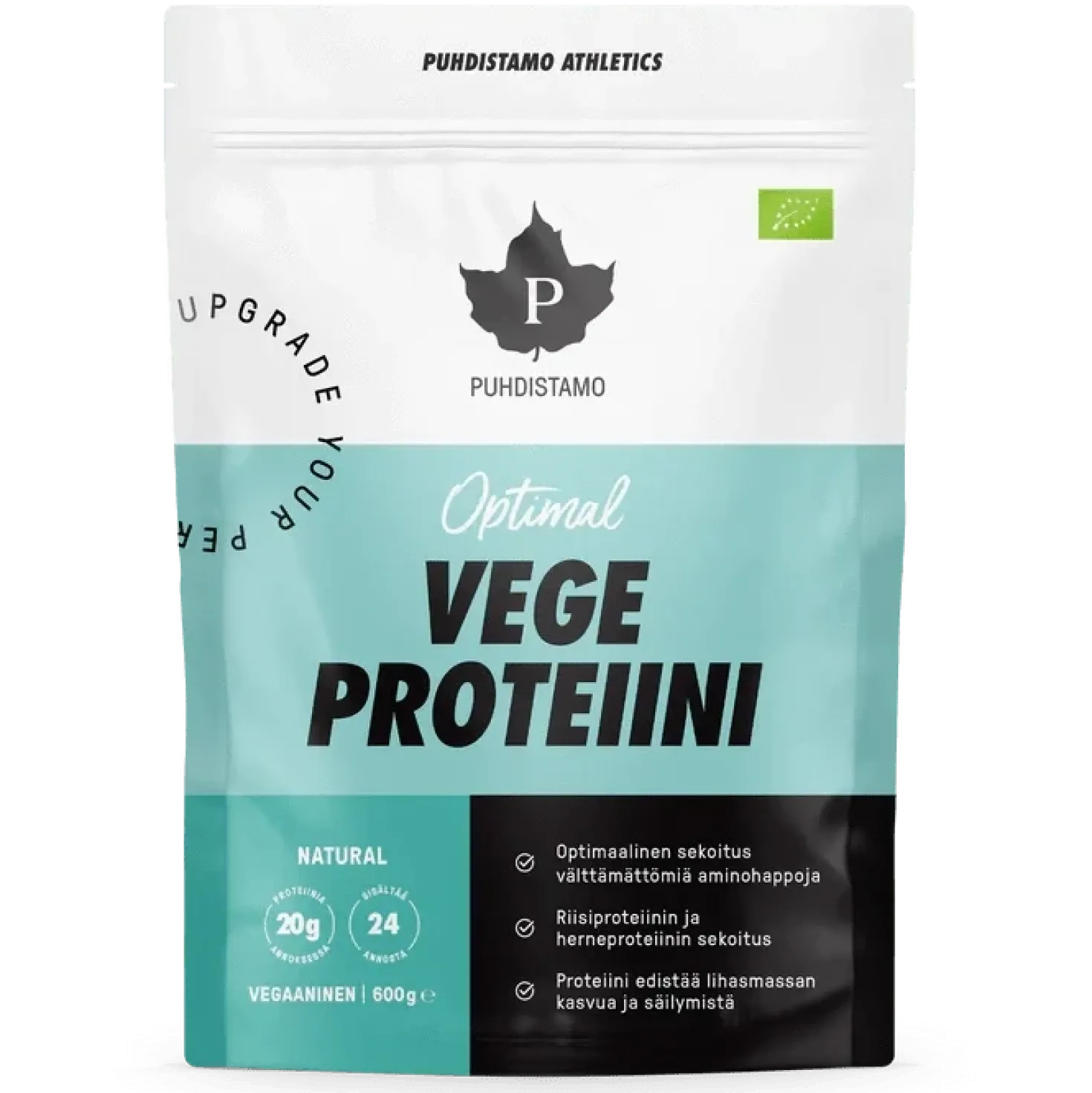 Puhdistamo Athletics Vege Proteiini Natural 600 g