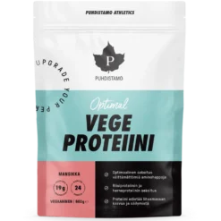Puhdistamo Athletics Vege Proteiini Mansikka 600 g