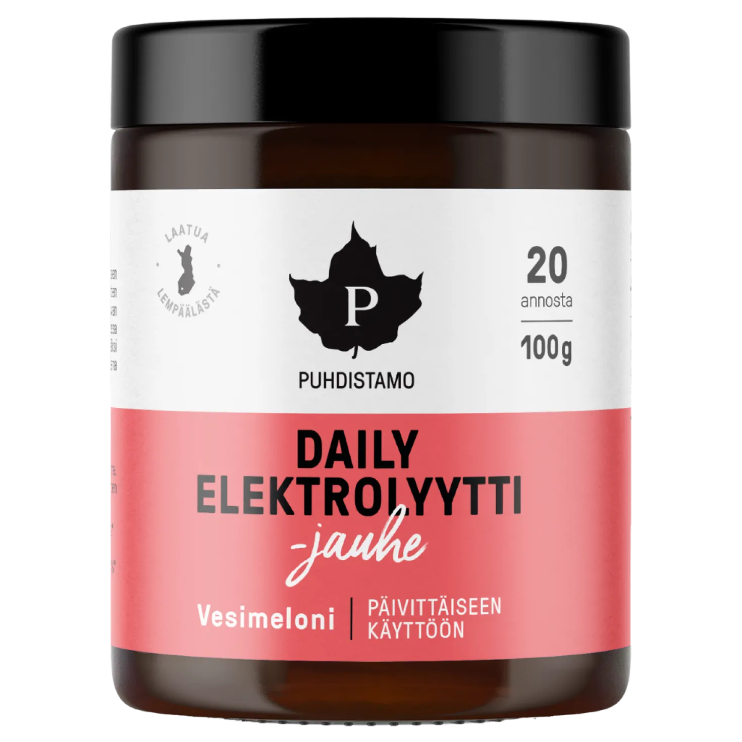 Puhdistamo Daily Elektrolyyttijauhe Vesimeloni 100 g