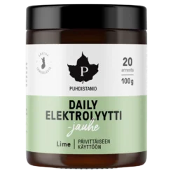 Puhdistamo Daily Elektrolyyttijauhe Lime 100 g