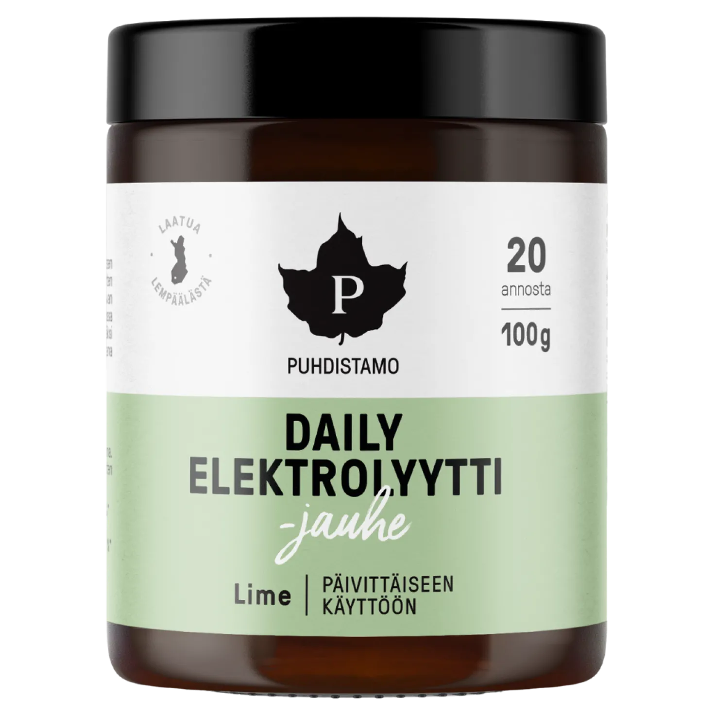 Puhdistamo Daily Elektrolyyttijauhe Lime 100 g