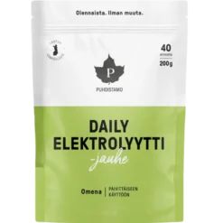 Puhdistamo Daily Elektrolyyttijauhe Omena 200 g