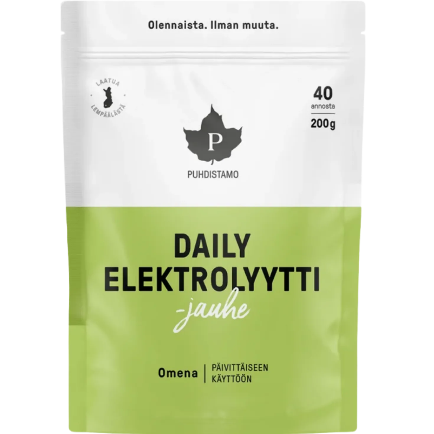 Puhdistamo Daily Elektrolyyttijauhe Omena 200 g