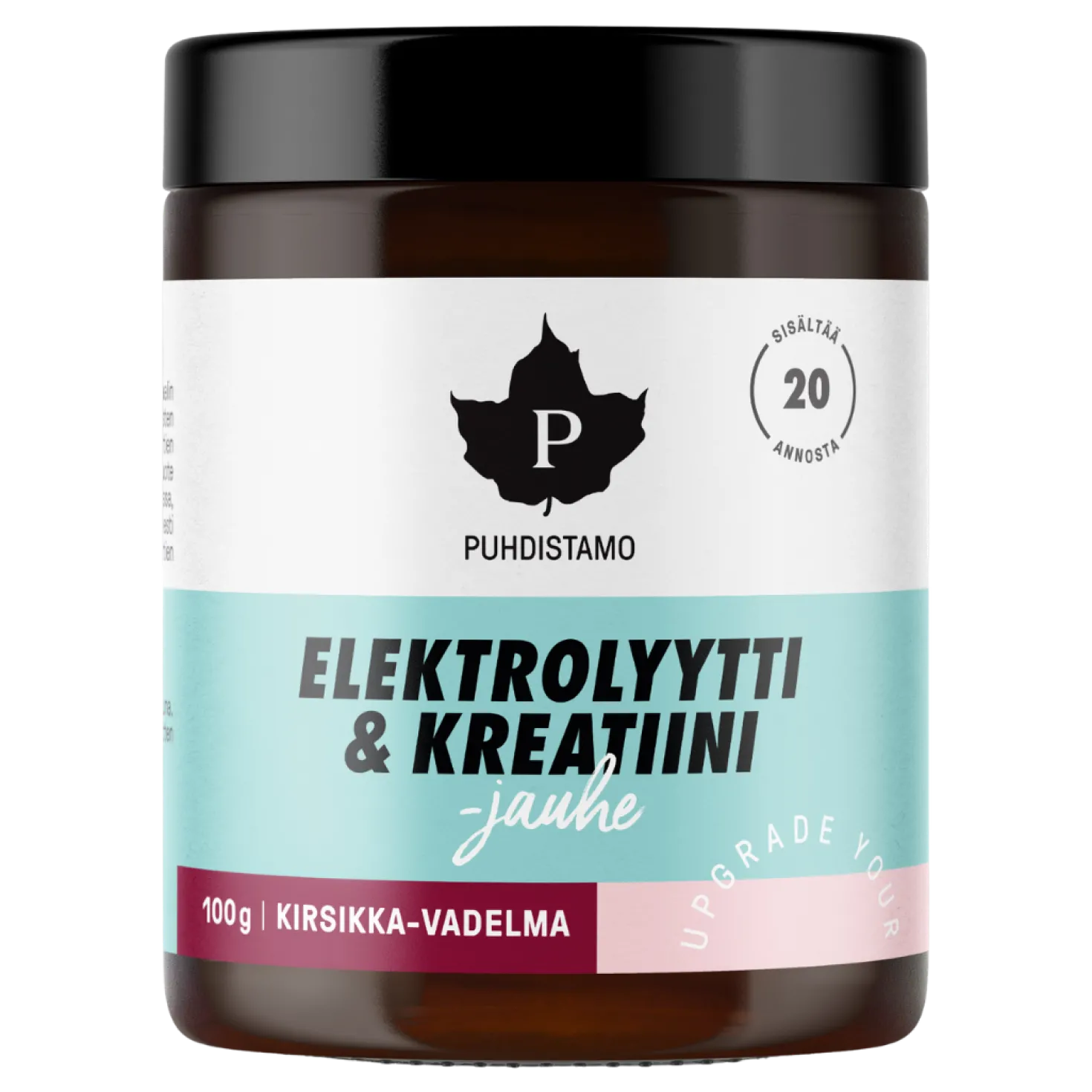 Puhdistamo Elektrolyytti & Kreatiini -jauhe Kirsikka-Vadelma 100 g