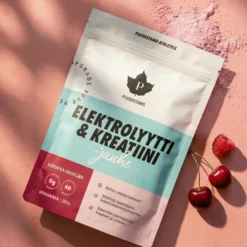 Puhdistamo Elektrolyytti & Kreatiini -jauhe Kirsikka-Vadelma 200 g