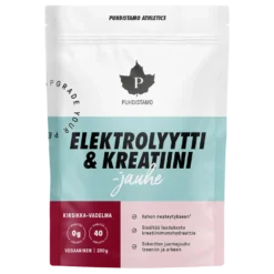 Puhdistamo Elektrolyytti & Kreatiini -jauhe Kirsikka-Vadelma 200 g