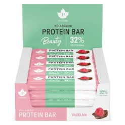 Puhdistamo Kollageeni Protein Bar Vadelma TUKKUPAKKAUS 24 x 30g