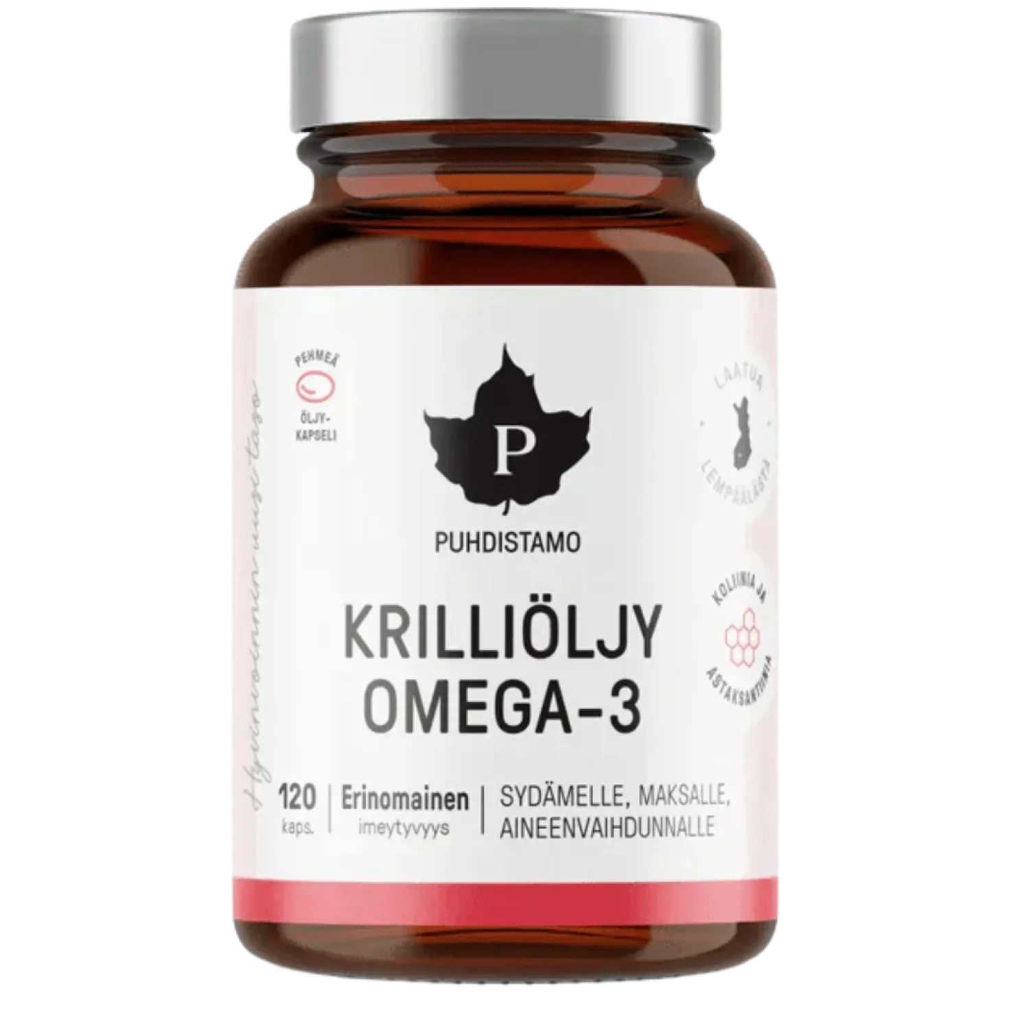 Puhdistamo Krilliöljy Omega-3 120 kaps.
