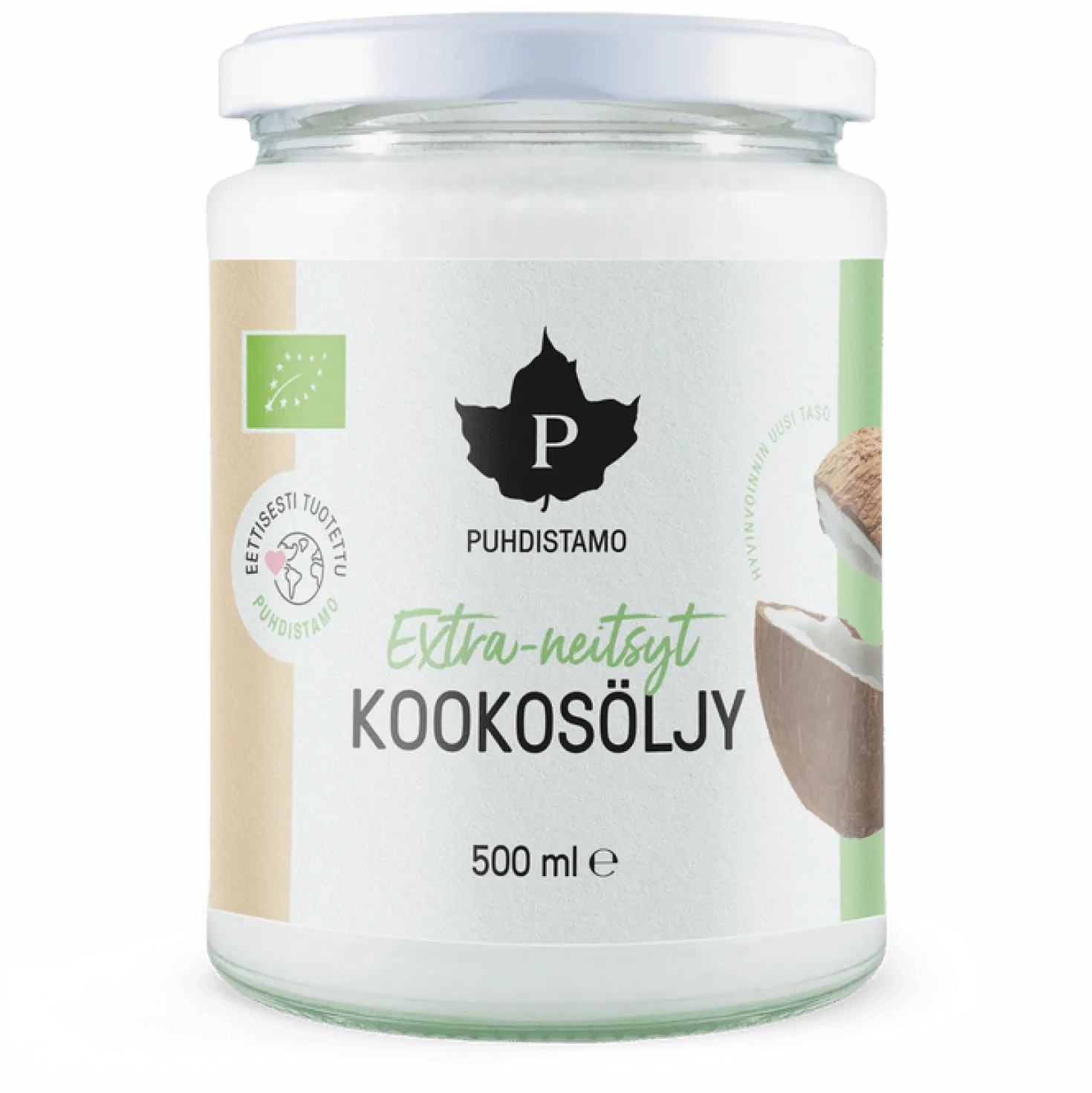 Puhdistamo Luomu Extra-neitsytkookosöljy 500 ml