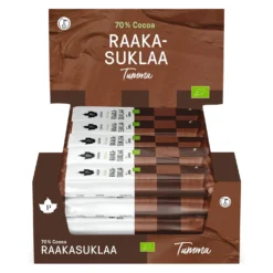 Puhdistamo Raakasuklaa Tumma 36 g x 24 kpl TUKKUPAKKAUS
