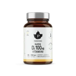 Puhdistamo Super D-Vitamiini 100 µg 60 kaps.