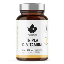 Puhdistamo Tripla C-vitamiini 400 mg 120 kaps.