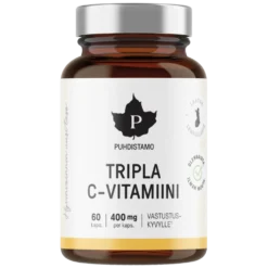 Puhdistamo Tripla C-Vitamiini 400 mg 60 kaps.