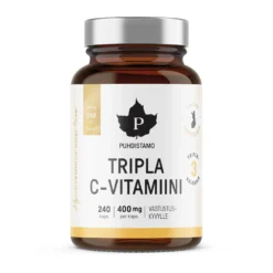Puhdistamo Tripla C-vitamiini 400 mg SÄÄSTÖPAKKAUS 240 kaps.