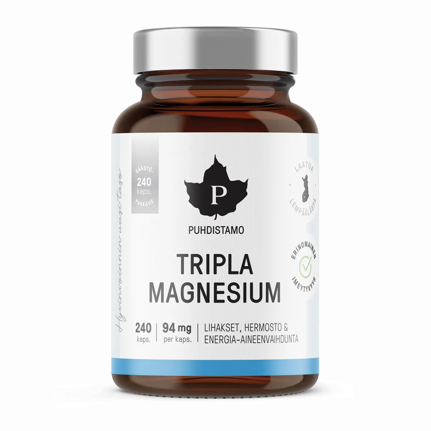 Puhdistamo Tripla Magnesium SÄÄSTÖPAKKAUS 240 kaps.