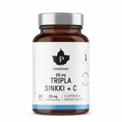 Puhdistamo Tripla Sinkki + C 25 mg 60 kaps.