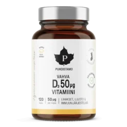 Puhdistamo Vahva D-vitamiini 50 µg 120 kaps.