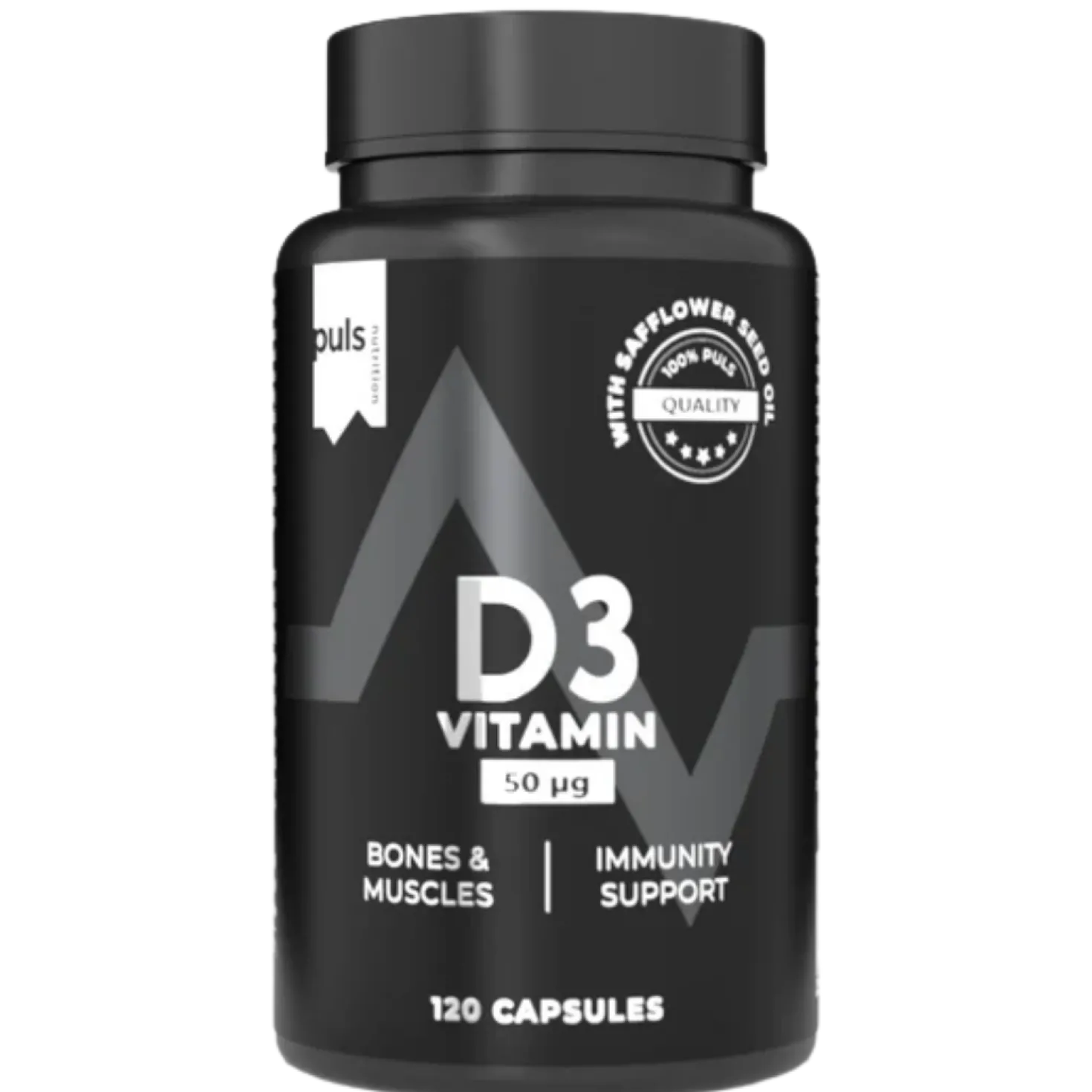 Puls Nutrition D3-vitamiini 50 µg 120 kaps.