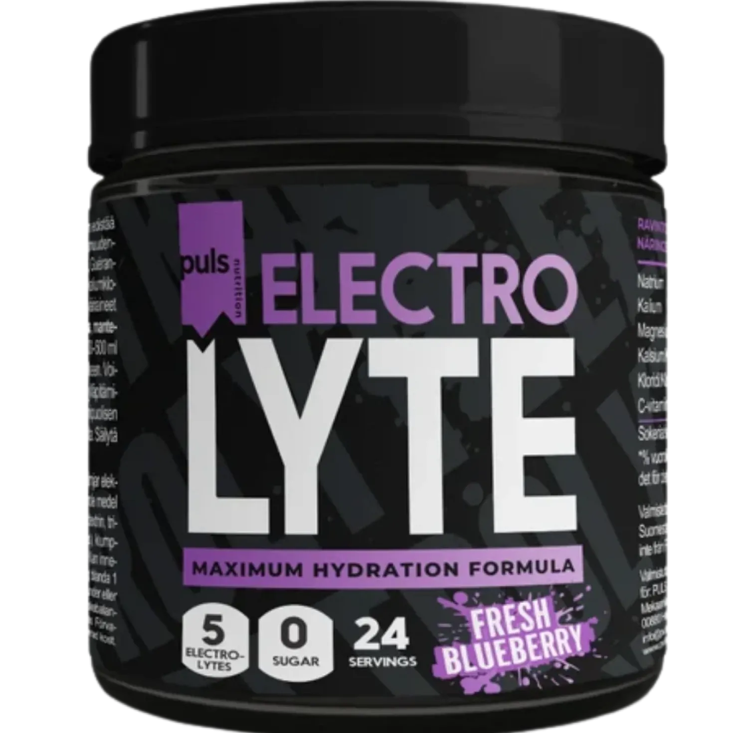 Puls Nutrition Elektrolyyttijauhe Mustikka 120 g - erä