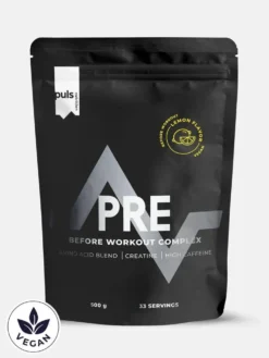 Puls Nutrition PRE Workout - Urheilujuomajauhe Sitruuna 500 g