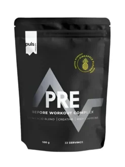 Puls Nutrition Pre Workout - Urheilujuomajauhe Ananas 500 g