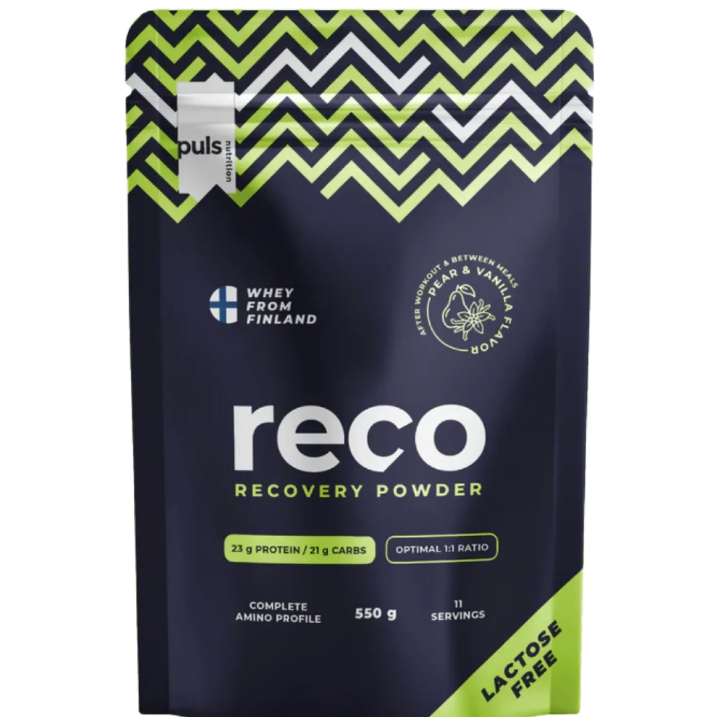 Puls Nutrition Reco Recovery Powder Päärynä-vanilja 550 g - poistuu