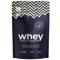 Puls Nutrition Whey Protein Powder - Proteiinijauhe Vanilja 500 g