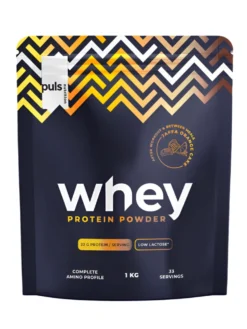 Puls Nutrition Whey Protein Powder Jaffa Orange Cake - Heraproteiinijauhe Jaffa Appelsiinikeksi 1 kg